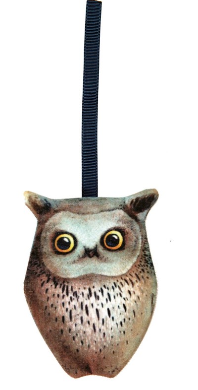 Eulentäschen aus Stoff am Lesebändchen