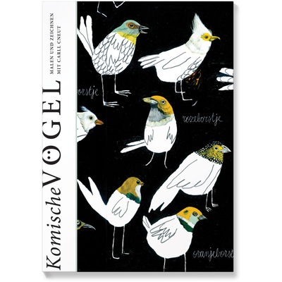 Buchcover zeigt verschiedene Vogelarten zur individuellen und erfinderischen Gestaltung freigegeben