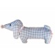 Bunter Stoffhund zum Kuscheln und Liebhaben