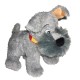 Flauschiger Schnauzer mit rotem Halsband